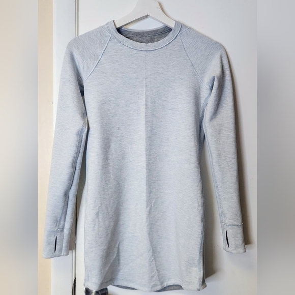 Ivivva By Lululemon Play N' Réversible Dress In Heather Gray Black Blue Size 12 - Picture 9 of 16